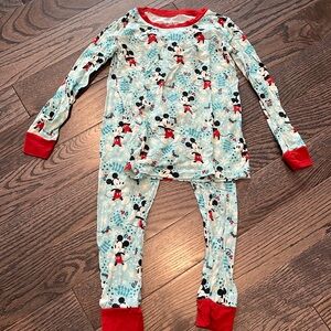Little Sleepies mickey holiday pajamas size 4t